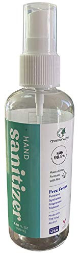 Liquid Hand Sanitizer - 70 percent alcohol - 3.38oz pump spray