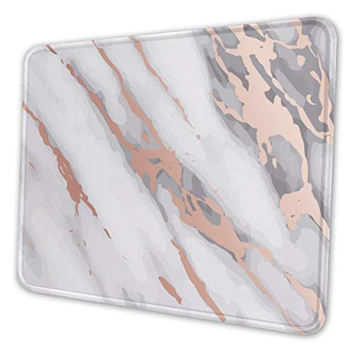 Mouse Pad, Rose Gold Marble Girly Mouse Mat, Waterproof Office Mouse Pad
