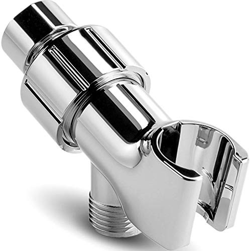 CACASO shower head Holder Shower Arm Mount,Mount for Handheld Showerheads,Adjustable Shower Arm Bracket with Swivel Ball Connector,Chrome Finish CACASO shower head Holder Shower Arm Mount,Mount for Handheld Showerheads,Adjustable Shower Arm Bracket with Swivel Ball Connector,Chrome Finish