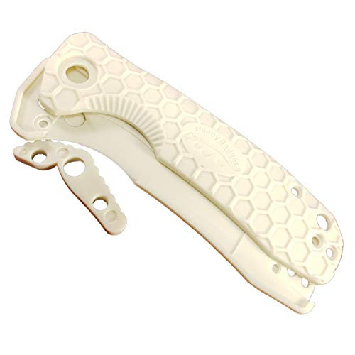 Honey Badger White Handle Kit with White Backspacer for Large Honey Badger Knives