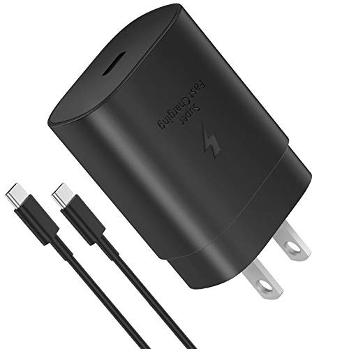USB C Wall Charger, PD 25W Super Fast Charger with 5ft Type C Cable Compatible Samsung Galaxy S21/S21 plus/S21 Ultra 5G/ S20/ S20 plus/S20 Ultra/Note 10 20/ S9/S8/ S10e /S10 5G Ultra, 2021 iPad Pro 12.9 USB C Wall Charger, PD 25W Super Fast Charger with 5ft Type C Cable Compatible Samsung Galaxy S21/S21 plus/S21 Ultra 5G/ S20/ S20 plus/S20 Ultra/Note 10 20/ S9/S8/ S10e /S10 5G Ultra, 2021 iPad Pro 12.9