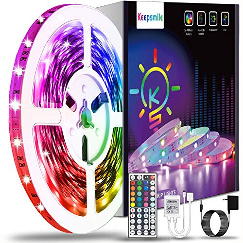 40ft Led Strip Lights Keepsmile RGB Color Changing Led Light Strips SMD 5050 LED Strips with Remote Led Lights for Bedroom Kitchen Home Decoration 40ft Led Strip Lights Keepsmile RGB Color Changing Led Light Strips SMD 5050 LED Strips with Remote Led Lights for Bedroom Kitchen Home Decoration