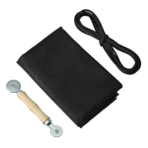 Screen Repair Kit for Windows and Doors 36 x 84" Adjustable Fiberglass Screens with Rolling Tool and Screen Retainer Spline