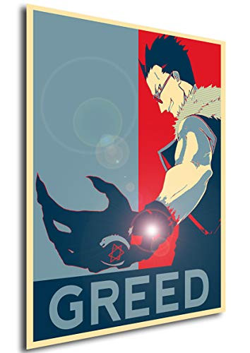 Instabuy Poster Full Metal Alchemist Propaganda Greed - Formato A3 -42x30 cm-