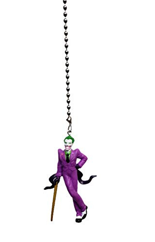 DC Comics Super Hero Superhero Character Vinyl Ceiling Fan Pull Light Chain -The Joker-