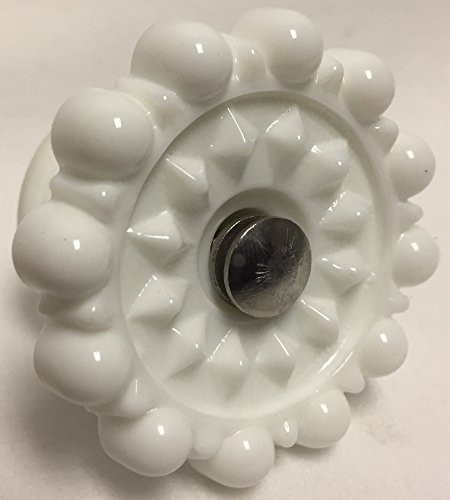 Glass Knob Drawer Pull Handle - Mosser USA - American Made -Milk-