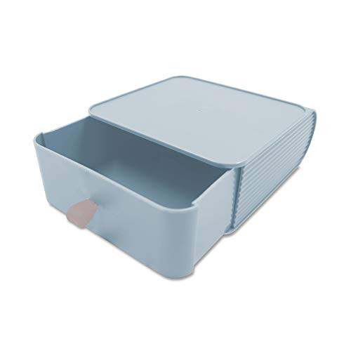 LELE LIFE Fashionable Desktop Storage Drawers, Stackable Makeup Cosmetic Organizer Storage Drawers Jewelry Box, Organization Drawers Jewelry Storage Case, 1 Drawer, Light Blue LELE LIFE Fashionable Desktop Storage Drawers, Stackable Makeup Cosmetic Organizer Storage Drawers Jewelry Box, Organization Drawers Jewelry Storage Case, 1 Drawer, Light Blue