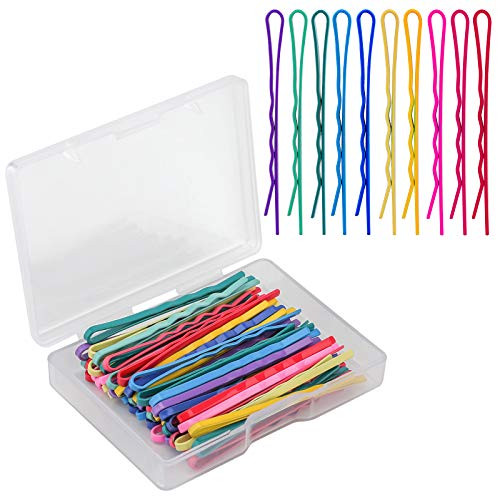 AIEX 50Pcs Hair Pins Kit Hair Clips Secure Hold Bobby Pins Hair Clips for Women Girls and Hairdressing Salon -Multicolor- AIEX 50Pcs Hair Pins Kit Hair Clips Secure Hold Bobby Pins Hair Clips for Women Girls and Hairdressing Salon -Multicolor-