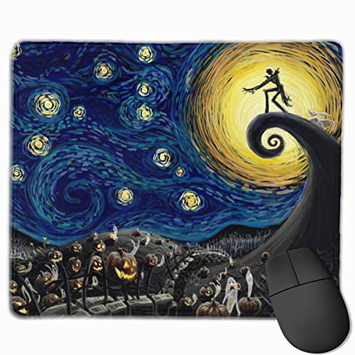 Gaming Mouse Pad Jack and Sally Mice Pad Mat, Non-Slip Rubber Base Mousepad for Laptop Computer PC