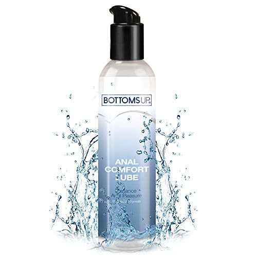 Water-Based Anal Comfort Lubricant, 6.3 fl. oz. - Bottoms Up® Backdoor Relax Lube, Gently Numbing  and  Desensitizing to Reduce Pain  and  Enhance Pleasure, Discreet Packaging