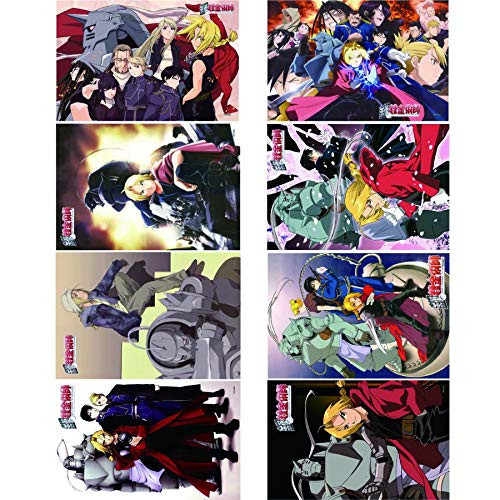 Fullmetal Alchemist Posters Japan Anime Posters Set of 8 Anime Wall Art For Room Decoration, 16.5"x11.5",Waterproof,Embossed Coated Poster Paper -Fullmetal Alchemist- Fullmetal Alchemist Posters Japan Anime Posters Set of 8 Anime Wall Art For Room Decoration, 16.5"x11.5",Waterproof,Embossed Coated Poster Paper -Fullmetal Alchemist-
