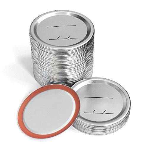 50 canning lids regular mouth,Mason jar lids-split-Type leak proof silicone seal?Canning jar lids for Ball/Kerr Jars,Silver