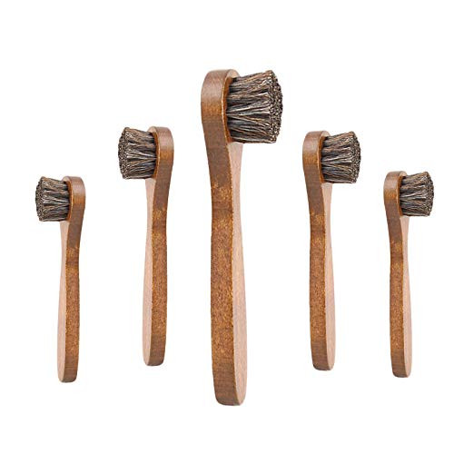 AWOCAN 5PCS Horsehair Shoes Polish Applicators Brush Shoes Polish Brush Horsehair Wooden Care Shine Polish Handle Clean Dauber for Bags and Shoes AWOCAN 5PCS Horsehair Shoes Polish Applicators Brush Shoes Polish Brush Horsehair Wooden Care Shine Polish Handle Clean Dauber for Bags and Shoes