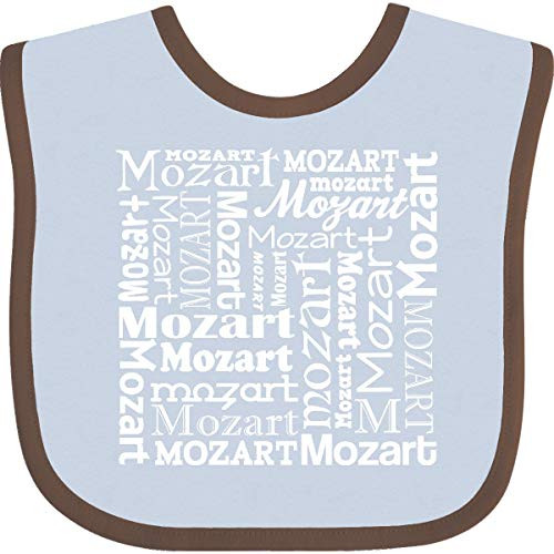 Inktastic Mozart Fan Baby Bib Blue and Chocolate F284 Inktastic Mozart Fan Baby Bib Blue and Chocolate F284