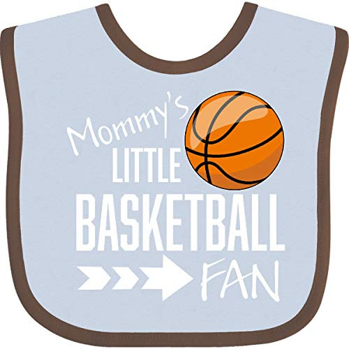 Inktastic Mommy's Little Basketball Fan Baby Bib Blue and Chocolate 31b13 Inktastic Mommy's Little Basketball Fan Baby Bib Blue and Chocolate 31b13