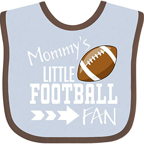 Inktastic Mommy's Little Football Fan Baby Bib Blue and Chocolate 31b2b Inktastic Mommy's Little Football Fan Baby Bib Blue and Chocolate 31b2b