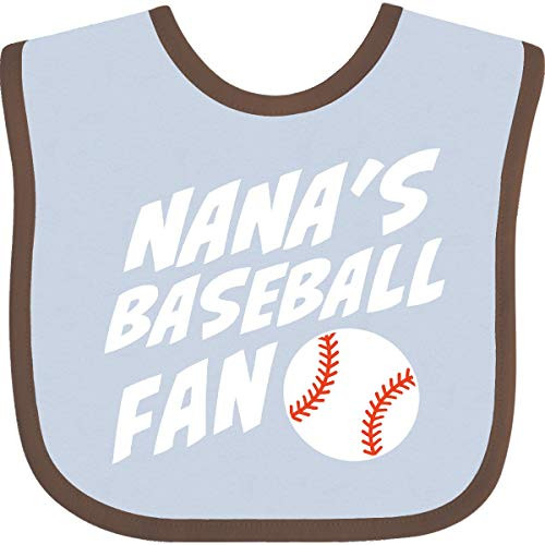 Inktastic Nanas Baseball Fan Baby Bib Blue and Chocolate 352b8 Inktastic Nanas Baseball Fan Baby Bib Blue and Chocolate 352b8