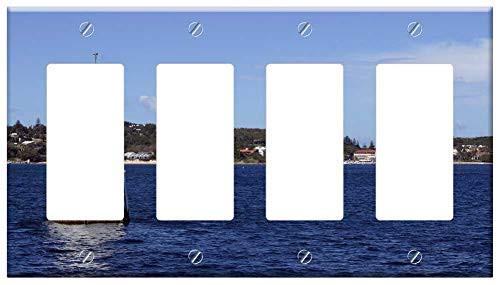 Switch Plate 4 Gang Rocker/GFCI - Sydney Harbour Australia City Landmark Harbor Switch Plate 4 Gang Rocker/GFCI - Sydney Harbour Australia City Landmark Harbor