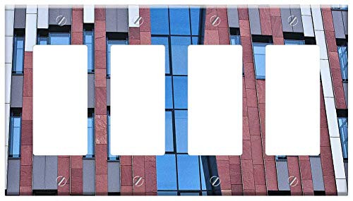 Switch Plate 4 Gang Rocker/GFCI - Harbour City Hamburg Tokyo Road Port Germany Homes