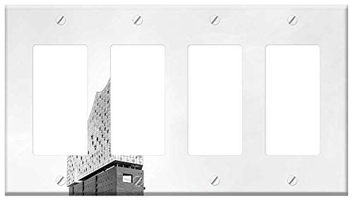 Switch Plate 4 Gang Rocker/GFCI - Hamburger Elbe Philharmonic Hall Harbour City Switch Plate 4 Gang Rocker/GFCI - Hamburger Elbe Philharmonic Hall Harbour City