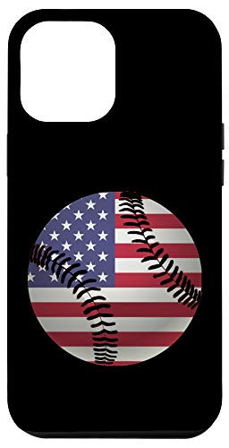 iPhone 12 Pro Max Baseball American Flag Sports Baseball Fan Gift Case