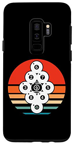 Galaxy S9 plus Billiards Pool Snooker Billiard Player 9 Ball Retro Case