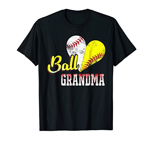 Funny Ball Grandma Baseball Softball T-Shirt