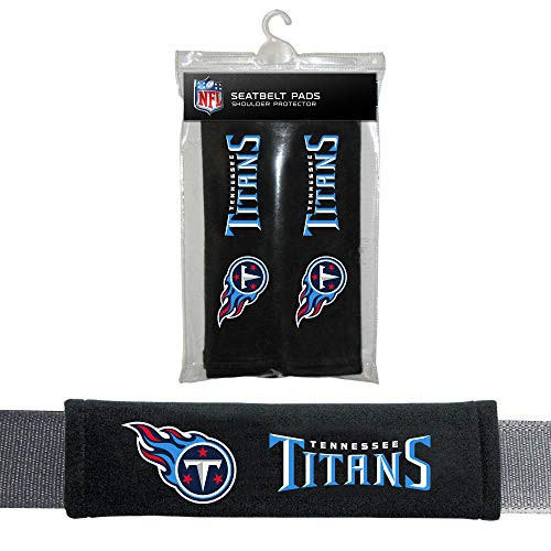 Fremont Die NFL Tennessee Titans Seat Belt Pads, Blue, one Size