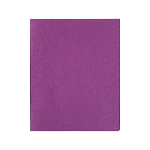 Staples 578551 School Grade 2 Pocket Folder with Fasteners Purple 25/BX