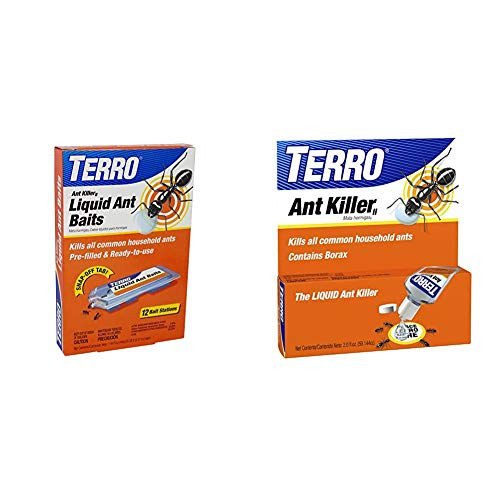 Terro T300B Liquid Ant Bait Ant Killer, 12 Bait Stations and 2 Oz Liquid Ant Killer ll T200 Terro T300B Liquid Ant Bait Ant Killer, 12 Bait Stations and 2 Oz Liquid Ant Killer ll T200