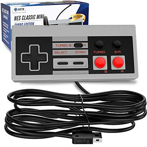 Ortz NES Classic Edition Mini Controller -Turbo Edition- Rapid Buttons for Nintendo Gaming System -Nintendo NES- -Wired-
