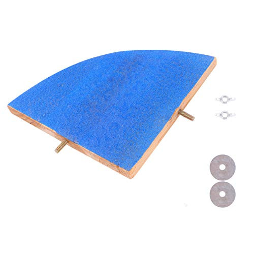 Balacoo Bird Perch Platform Parrot Sanded Stand Wooden Corner Shelf Fan Shaped Cage Playground for Parrots Conures Budgies Parakeets Cockatiels Lovebirds