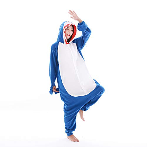 Adult Onesies Pajamas Cosplay Unsiex Shark Animal Homewear Sleepwear Jumpsuit Costume for Women Men Adult Onesies Pajamas Cosplay Unsiex Shark Animal Homewear Sleepwear Jumpsuit Costume for Women Men