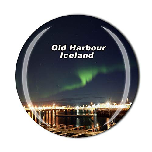 The Old Harbour Reykjavik Iceland Fridge Magnet Travel Souvenir Gift Home Kitchen Decoration Magnetic Sticker Crystal Refrigerator Magnet Collection