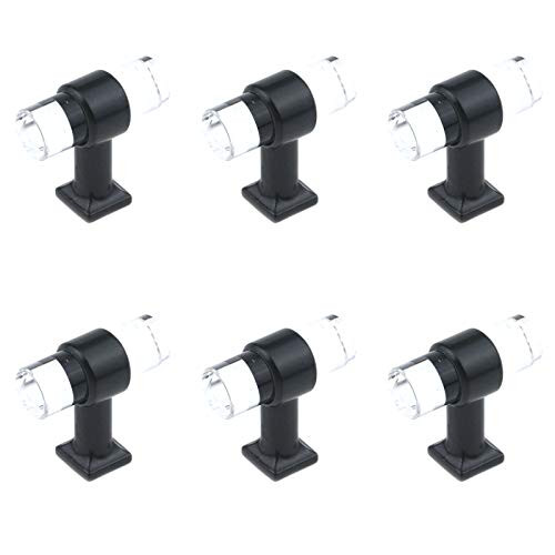 Tulead Furniture Hardware Modern Pull Handles Single Hole Cabinet Knobs Drawer Dresser Wardrobe Pull Knobs Pack of 6 with Screws