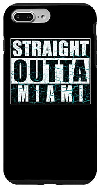 iPhone 7 Plus/8 Plus Straight Outta Miami Fantasy Football Fan Hometown Pride Case iPhone 7 Plus/8 Plus Straight Outta Miami Fantasy Football Fan Hometown Pride Case