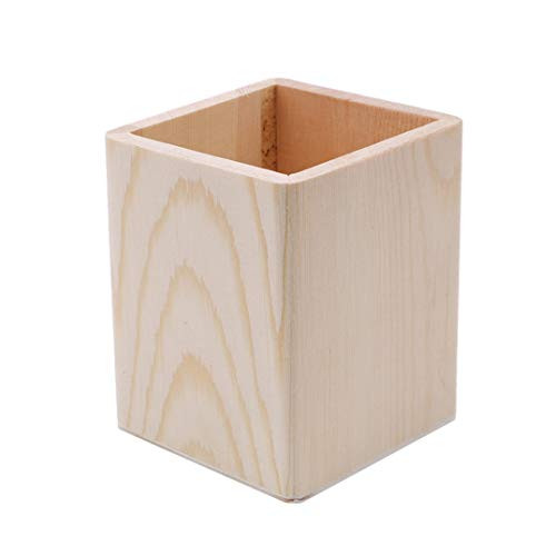Underleaf Bamboo Wood Desk Pen Pencil Holder Stand Multi Purpose Use Pencil Cup Pot Desk Organizer Underleaf Bamboo Wood Desk Pen Pencil Holder Stand Multi Purpose Use Pencil Cup Pot Desk Organizer