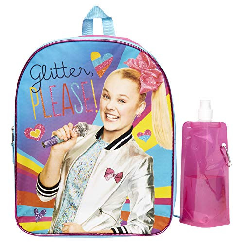 Jojo Siwa Backpack Combo Set - Jojo Siwa 3 Piece Backpack Set - Backpack, Water Bottle and Carabina -JoJo-