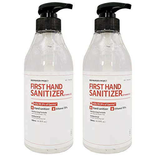 Bodyburden Project First Hand Sanitizer -Ethanol Gel-, 16.9oz / 500ml -2Pack- I MADE IN KOREA Contains Ethanol Alcohol 70 percent Bodyburden Project First Hand Sanitizer -Ethanol Gel-, 16.9oz / 500ml -2Pack- I MADE IN KOREA Contains Ethanol Alcohol 70 percent