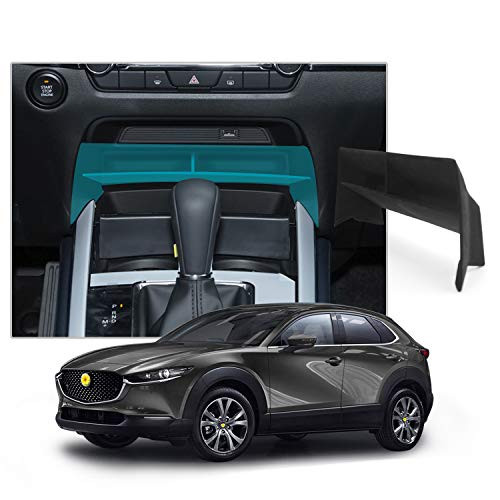 CDEFG Center Console Organizer for 2019 2020 Mazda CX30 Center Console Armrest Insert ABS Black Material Armrest Divider and Tray Organizer Secondary Storage Box -CX30 Armrest Divider-