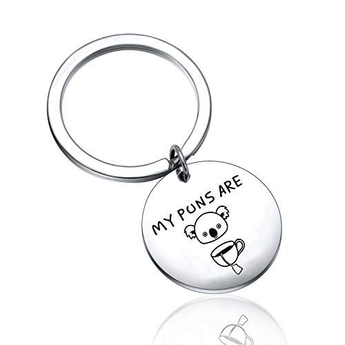 Pun Lover Keychain Humor Pun Gift Pun Jewelry Mother Gift Girl Gift Mothers Day Jewelry Punny Keychain Punny Jewelry Koala Keychain Humor Jewelry Uncle Keychain Husband Gift Sister Gifs (Puns Keyring)