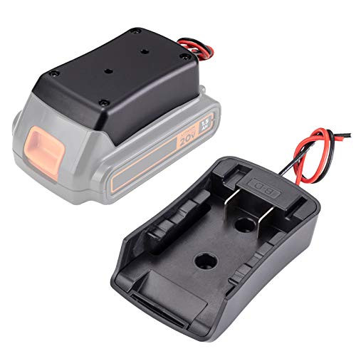 Power Wheels Adapter for Black and Decker 20V Dock Power Connector 12 Gauge Robotics