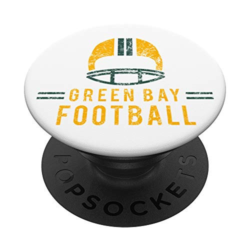 Retro Green Bay Football PopSockets Grip and Stand for Phones and Tablets Retro Green Bay Football PopSockets Grip and Stand for Phones and Tablets