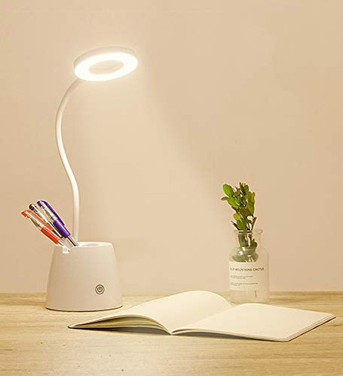 JOCHAIE LED Desk Lamp with USB Charging Port, 3 Lighting Modes Eye-Caring Table Lamps Touch Control, Flexible Gooseneck Reading Light with Phone and Pen Holder JOCHAIE LED Desk Lamp with USB Charging Port, 3 Lighting Modes Eye-Caring Table Lamps Touch Control, Flexible Gooseneck Reading Light with Phone and Pen Holder