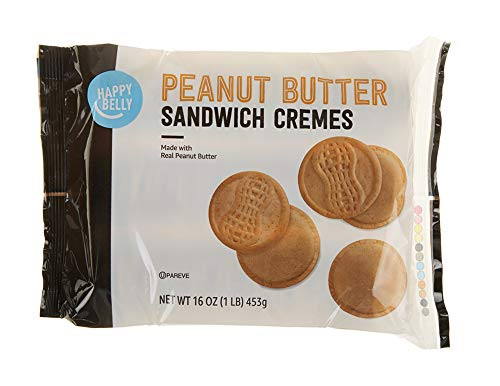 Amazon Brand - Happy Belly Peanut Butter Sandwich Crème Cookies, 16 oz Amazon Brand - Happy Belly Peanut Butter Sandwich Crème Cookies, 16 oz