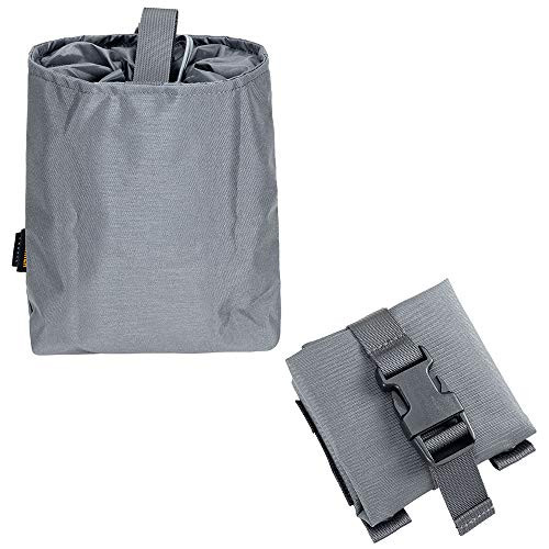 EXCELLENT ELITE SPANKER Tactical Folding Dump Pouch Utility Tool Bag Military Molle Drawstring Ammo Magazine Pouch -Grey-