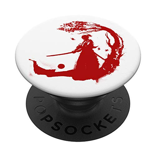 Abstract Samurai Inkblot Gift PopSockets Grip and Stand for Phones and Tablets