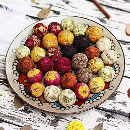 100 percent Organic Mix Blooming Tea Balls/Flowering Tea Balls Chinese Tea 10 kinds Different Tea Balls