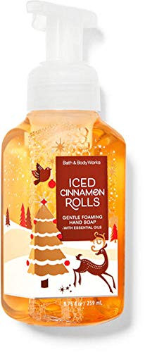 White Barn Candle Company Bath and Body Works Gentle Foaming Hand Soap w/Essential Oils- 8.75 fl oz - Winter 2020 - Many Scents -Iced Cinnamon Rolls-