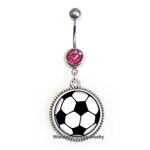 Football Belly Ring, Soccer Belly Ring, Soccer mom Gift, Football Fan Gift, Sports Belly Ring, Soccer Jewellery, Football Jewellery, Football Team?PU155 Football Belly Ring, Soccer Belly Ring, Soccer mom Gift, Football Fan Gift, Sports Belly Ring, Soccer Jewellery, Football Jewellery, Football Team?PU155